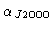 $\alpha _{J2000}$