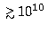 $\raisebox{-0.6ex}{$\: \stackrel{>}{\scriptstyle \sim} \:$}1$