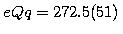 $eQq(D) =
265.9(83)$