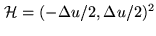 $ \mathcal{H}=(-\Delta
u/2, \Delta u/2)^2$